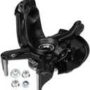 Front Right Side Steering Knuckle & Wheel Bearing Hub Assembly Compatible with Volkswagen for Beetle 1998-2010, for Golf 1999-2006 2010, for Jetta 1999-2005, Replace for 698-374, LK008