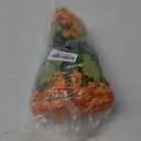 alyptus 8 Bundles Artificial Flowers for Outdoors Faux Mums UV Resistant Plastic Fall Plants Fake Greenery Orange Daisy Bulk for Home Gardenr Window Box Pathway Plante Wedding Decor (Orange)