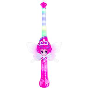 Magic Pink Fairy Wand with Fern  Interactive Light-Up Wand with Color Screen, Fairy Wings & 60+ Spells and Animations  Ages 4+