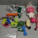 20Pcs Puppy Chew Toys for Teething, Dog Chew Toys with Rope Toy, Pet Dog Toothbrush, Treat Balls, Plush Toys and Squeaky Toys for Small Medium Dogs with Basket