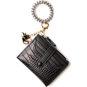 Wallet Keychain Wristlet for Women Card Holder with Bracelet and Cute Key Chains Accessories Girl Small Wallets