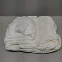 PRETTYGARDEN Womens Eyelet Cover Up Dress 2026 Summer Vacation Resort Maxi Dresses Beach Short Sleeve Hollow Out Sundress (Medium, White)