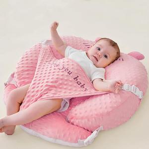 Reflux Pillow for Baby 2025 Original Design Dual-use Feature, Baby Feeding Pillow, Nursing Pillows for Breastfeeding with Breathable Muslin Removable Cover
