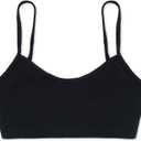 Capezio Girls' Team Basic Camisole Bra Top (Small, Black)