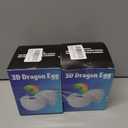 2 x 3D Printed Dragon,Easter Eggs,Easter Basket Stuffers for Teens,Dragon Eggs with Dragon Inside,Dragon in Egg Fidget Toy,Easter Gifts-Laser Purple