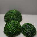 Veryhome 3 Pcs Artificial Topiary Ball Plant Faux Boxwood Balls for Outdoor UV Resistant Faux Plant for Indoor Backyard, Porch, Garden, Wedding and Spring Home Decor71115 (Green)