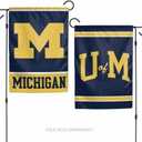 Wincraft, NCAA Michigan Wolverines 12" x 18" Garden Flag, 2-Sided, Team Colors
