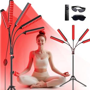 Red Light Therapy for Body Face Infrared Light Therapy for Body with 660nm & 850nm Near Infrared LED Red Light Therapy 5 Heads Light at Home Idea Gift for Women Wife Mom Sister Girlfriend