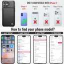 Vinich for iPhone 17 Wallet Case with Card Holder, RFID Blocking Credit Slots Kickstand Shockproof Phone Cover Fit for iPhone 17 6.3" Black