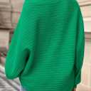 PRETTYGARDEN Fall Sweaters for Women 2025 Oversized Boat Neck Pullover Long Sleeve Knit Tops Cozy Winter Fashion Clothing (Green, L)