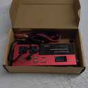 500W Power Inverter DC 12V to 110V Car Charger Converter with Dual USB Ports and 2 AC Outlets for Air Compressor Laptops, Road Trip Accessories (Red)