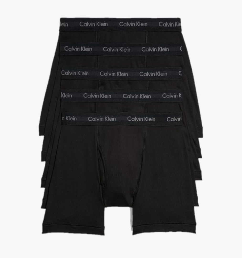 Calvin Klein Men's Cotton Classics 5-Pack Boxer Brief, L