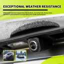 Upgraded Car Backup Camera Rain Shield Silicone,Wider Backup Camera for Car Rain Cover for Clear Reversing Image,Self-Adhesive Reverse Cameras Rains Shield Car Accessories(Standard:for Widths:>0.9")