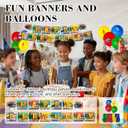 132PCS Brainrot Meme Party Decorations - 3D Figurines, Themed Banner, Balloons, Cake Toppers, Stickers & Keychains | Perfect for Meme Lovers, Teens & Adult Fans Fun Themed Parties