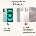 Girls Cute Case for iPhone 16, Bow Cherry Women Phone Cases | Dual-Layer Shockproof Protection