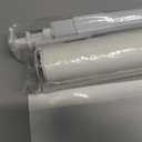 LazBlinds No Drill Zebra Blinds for Windows 35.5" W x 72" H, White