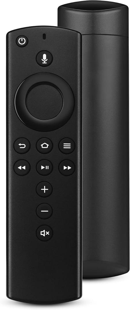 Replacement Voice Remote Control Fit for Smart TV (2nd Gen/3rd Gen), (HD/4K Max/4K/Lite), Cube, Smart TV (3rd Gen, Pendant Design), Not for Roku All Black