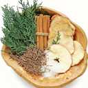 Simmer Pot Potpourri, Farmhouse Stovetop Potpourri with Apple, Cedar Stems, Pine Needles and Salt, Simmering Potpourris for Home Fragrance, Odor Removal, Holiday, Relaxing, Housewarming Gift