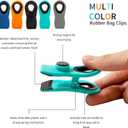 Chip Clips Bag Clips Magnetic Bread Bag Food Package with Silicone Textured Mouth, 10 Pieces in 5 Colors