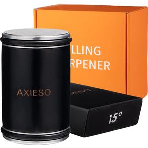 Rolling Knife Sharpener Kit - Roller Knife Sharpening Tool with Diamond and Ceramic for All Knives - User-Friendly Professional Tumbler Kitchen Knife Sharpeners with 15 and 20 Magnetic Angles