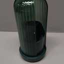 Zufudo Toothbrush Holders with Cover, Drainage Rotating Electric Toothbrush Organizer, 3 Slots Tooth Brush Holder for Bathroom Counter, Green