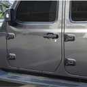 RT-TCZ Jeep Hinge Cover Trim - Front & Rear Door Hinges, Exterior Decoration Accessories - Compatible with Jeep Wrangler JL Unlimited 4-Door & Gladiator JT 2018-2024, 8Pack, Matte Black
