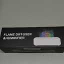 Essential Oil Diffuser, 250ml Flame Oil Diffuser - Aromatherapy Humidifier, Sound Activated Flame Effect, Rainbow Flame, Music Sync, Remote Control - Perfect for Bedroom Home Office Yoga (White)