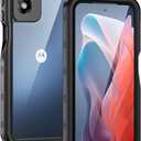 Lanhiem for Moto G Play 2024 Case, IP68 Waterproof Dustproof Shockproof Case with Built-in Screen Protector, Full Body Underwater Protective Cover for Moto G Play 2024 Only, Black