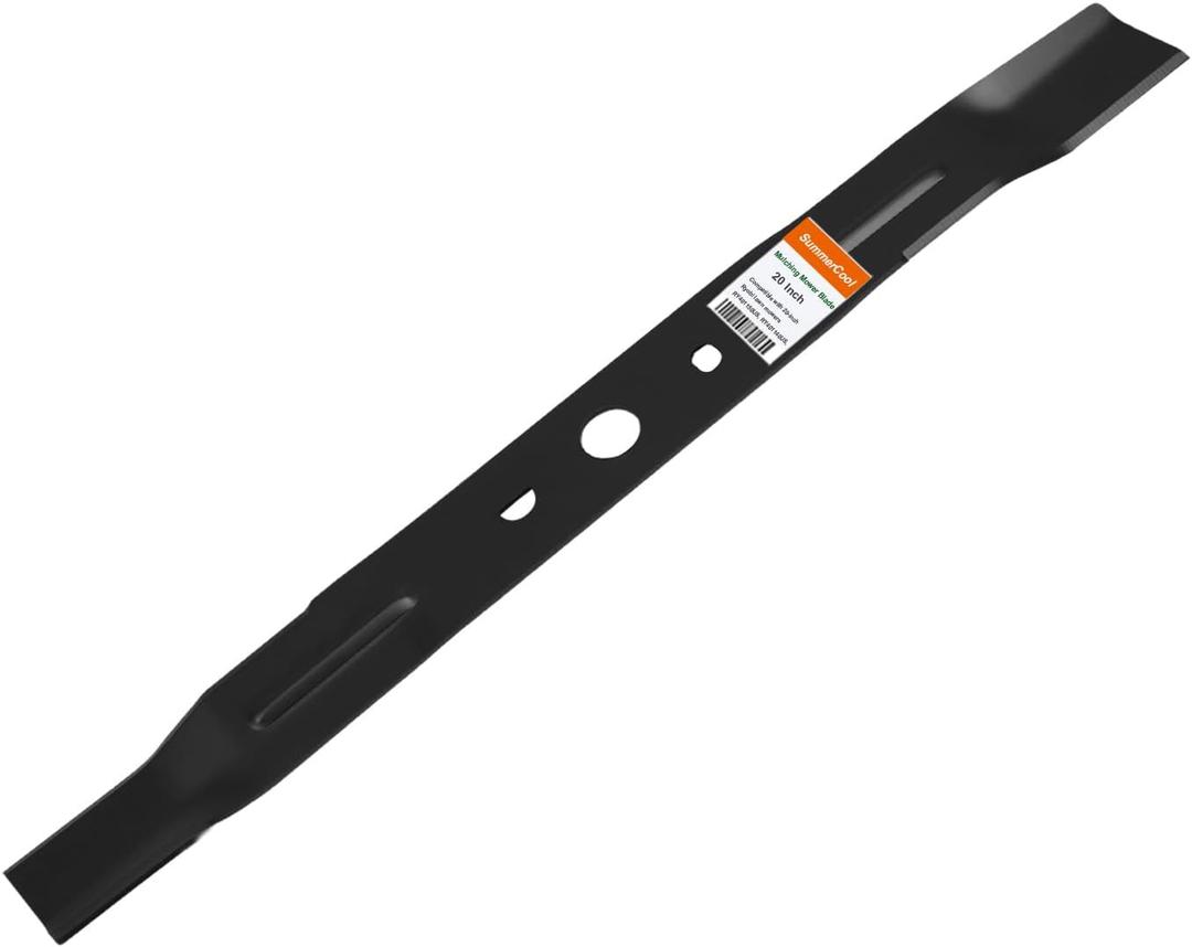 SummerCool 20" Lawn Mower Blade AC04029 Replace for Ryobi 40V 20 inch Mowers RY401170/RY401017,RY401180/RY401018,Black