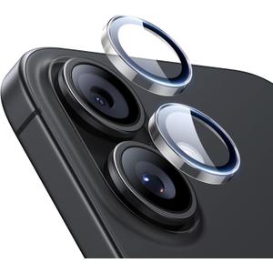 ESR 2 Pack Camera Lens Protector for iPhone 15/15 Plus/14/14 Plus, Ultra-tough HD Individual Lens Protectors, Scratch Resistant, Ultra-thin Tempered Glass, Armorite Series, Clear