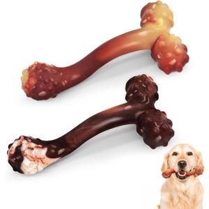 WinTour Indestructible Dog Bones for Aggressive Chewers, Tough Dog Toys for Aggressive Chewers, Durable Chew Toys for Medium & Large Breed, Heavy Duty, Strong & Indestructible Bones for Super Chewers