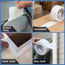 Wide Duct Tape 4 inch, Industrial Grade White Duct Tape 4 inches x 55 Yards (165 ft), 9 Mil Heavy-Duty, Waterproof, UV Resistant for Crafts & Home Improvement