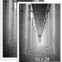DOAI ART 16" x 24" Frame 2 Pack,16" x 24" Poster Frame White for Horizontal or Vertical Wall Mounting,Scratch-proof Safe and Artistic Large Photo Frame Wall Art (16x24 2Pack)