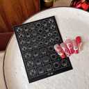 Christmas Airbrush Stencils Nail Sticker, Snowman Mistletoe Xmas Tree Nail Art Stickers Nail Stencils Decals, Holiday Design Winter Nail Guides Decal for Women Decoration DIY Tools 9Pcs