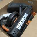 WORX Trivac 3 in 1 Electric Leaf Blower for Lawn Care, Leaf Vacuum with 350 CFM & 210 MPH, Leaf Mulcher with Metal Impeller, WG505