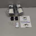 Solar Security Light Outdoor Super Bright LED w/Remote Control, Radar Motion Sensor Flood Light, 3 Heads 270 Wide Angle, IP65 Waterproof, 3 Modes (2 Packs)