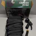 Garden Hose Non-Expanding 100ft, Flexible Garden Hose with 10 Function Hose Nozzle, Lightweight, Kink Free and Water Hose for Outdoor,Yard, Lawn, Car Wash, Marine,and Camper Use