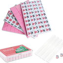 Portable Mahjong Set - 144 Pcs Cute Pink Tiles For Travel 