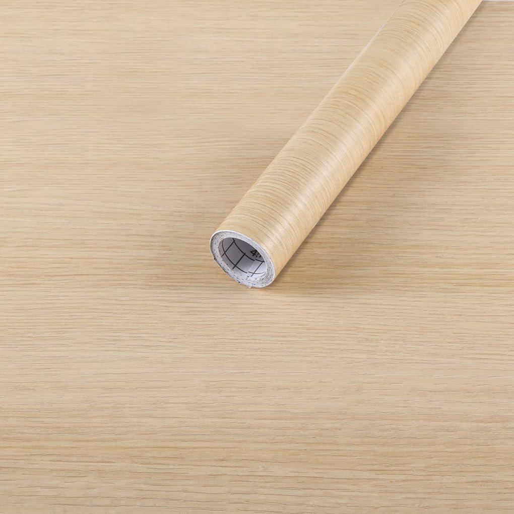 Arthome 17" x120''Peel and Stick Oak Wood Contact Paper Self-Adhesive Wall Paper,Decorative Vinyl Film for Countertop, Cabinets, Shelf, Drawer Liner,Easy to Clean Removable Wall Covering