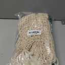Stuffed Animal Storage Net, Large Bedside Toy Organizer Net, Cotton Plushie Toy Storage Hammock with Tether for Stuffed Animals Playroom Organization, Beige