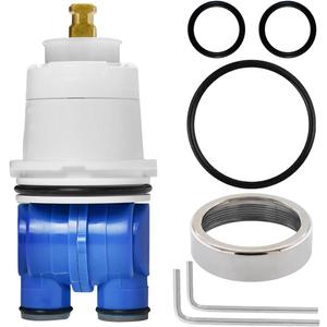 RP19804 Shower Cartridge Compatible with Delta 1300/1400 Series Single Handle Tub Bathtub Shower Faucet Replacement for Delta Monitor Cartridge Repair Plumbing Parts, RP22734 Bonnet Nut (1993-2007)