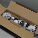 TUYU Electric Spin Scrubber, Full-Body IPX7 Waterproof Bathroom Scrubber with Power LCD Display, Adjustable Extension Handle, Cordless Shower Cleaner Brush for Bathtub Kitchen Wall Cleaning (Black)