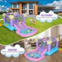 Whubefy Inflatable Bounce House for Kids 3-6, Bouncy House Indoor,Jumping Castle with Blower for Kids,Bounce Castle 161 X 82 X 63 in for Party,Backyard