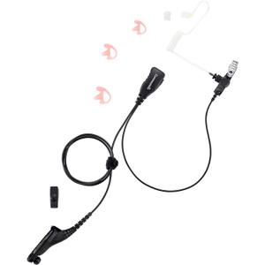 commountain APX 6000 XPR 7550e Earpiece w/Mic Compatible for Motorola Radios APX 8000 (7000 4000) XPR 7350e (7580e 7380e 7550 7350) APX6000 APX7000 APX8000 XPR7550 XPR7550e, Surveillance Headset