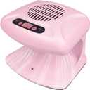 Air Nail Dryer with Automatic Sensor, 300W Timing Air Nail Fan Blow Dryer for Both Hands and Feet, Warm & Cool Wind Blower Dryer for Regular Nail Polish, Home and Salon Use No Harmful (Pink)