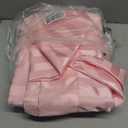 Manyshofu Blush Pink Satin Striped Sheets - 4Pcs Satin Sheets Queen Size, Cooling Silky Satin Bed Sheets Luxury Bedding Sheet Set(1 Satin Fitted Sheet, 1 Satin Flat Sheet, 2 Satin Pillow Cases)