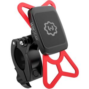 WixGear Universal Magnetic Bicycle & Motorcycle Handlebar Phone Holder for Cell Phones and GPS with Fast Swift-Snap Technology,