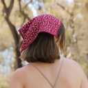 Soft Cotton Viscose Bandana 22''x22'' for Women and Men Multi-purpose Headband Hair Scarf Handkerchief as Gifts