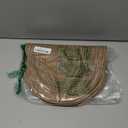 Noctiflorous Oval Braided Placemats Set of 6 Woven 12x18 Inch Non Slip Washable Heat Resistant Place Mats Round Tablemats for Dining Kitchen Party Daily Table Decor Dinner Mats (Brown, 5)