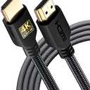 PowerBear 4K HDMI Cable 10 ft [2 Pack] High Speed, Braided Nylon & Gold Connectors, 4K @ 60Hz, Ultra HD, 2K, 1080P, ARC & CL3 Rated | for Laptop, Monitor, PS5, PS4, Xbox One, Fire TV, Apple TV & More
